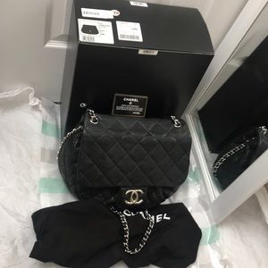 Chanel Chain around large cross body bag